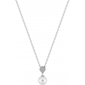Collar perla imitación circonitas Plata 925 rh Lua Blanca 455901.9.0