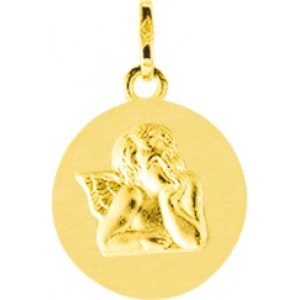 Medalla 9Kt Oro Amarillo 0M54920 Lua blanca