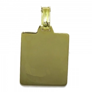 Medalla Cristo de oro amarillo de 18kts mate y brillo ideal comunión de 2.00cm de alta por 1.80cm de Never say never