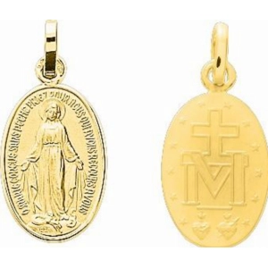 Medalla virgen milagrosa chapado en oro Lua Blanca 259696.0