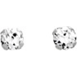 Pendientes par con circonita cúbica 2.5mm 18Kt Oro Blanco 9269.82OI Lua blanca