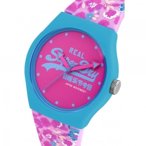 Reloj Superdry mujer azul rosa SYL169UP