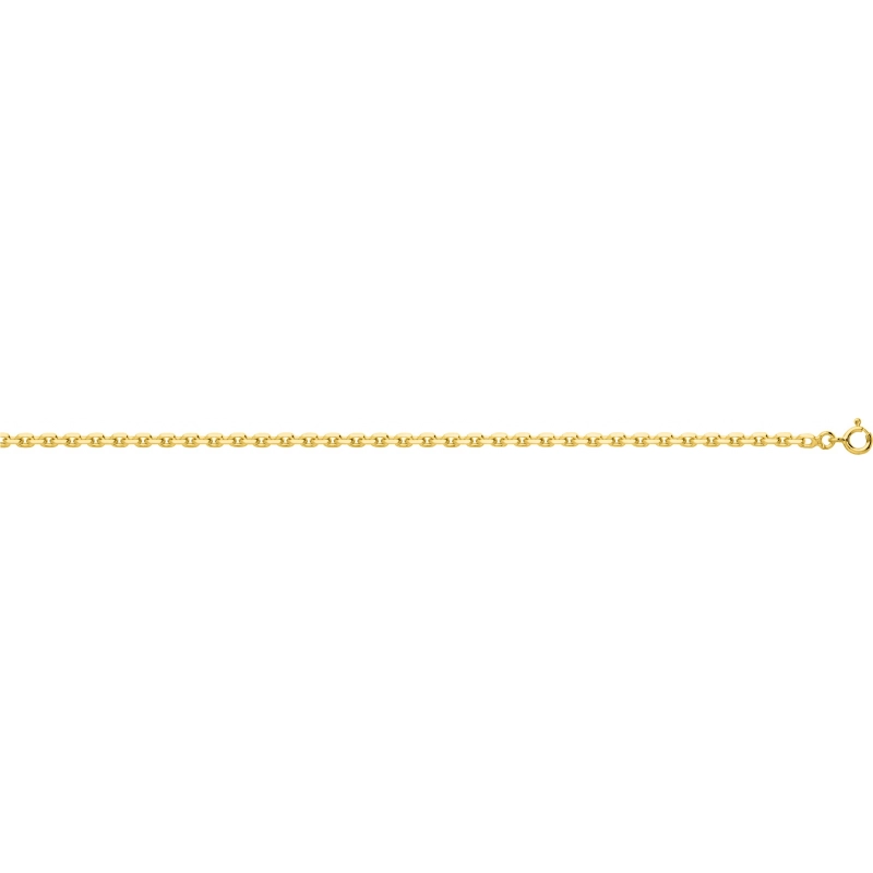 Collar cadena enlazada chapado en oro 224659J.55 Talla 55 Lua blanca