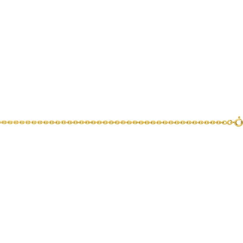 Collar cadena enlazada chapado en oro 224824J.45 Talla 45 Lua blanca