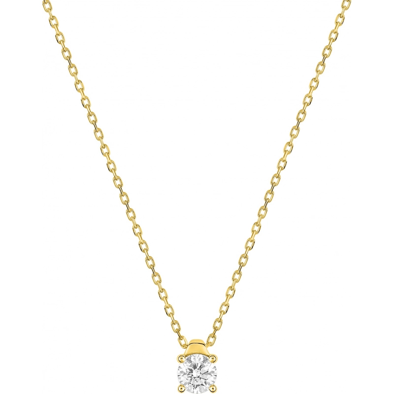 Collar diamante 0.20ct HP1 18Kt Oro Amarillo Lua Blanca 4.0418.49.0