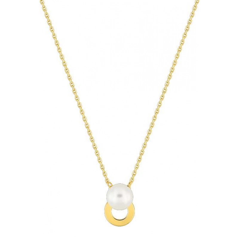 Collar perla cultivada en agua dulce 6mm oro amarillo 18kt Lua Blanca 4.0733.X9.0