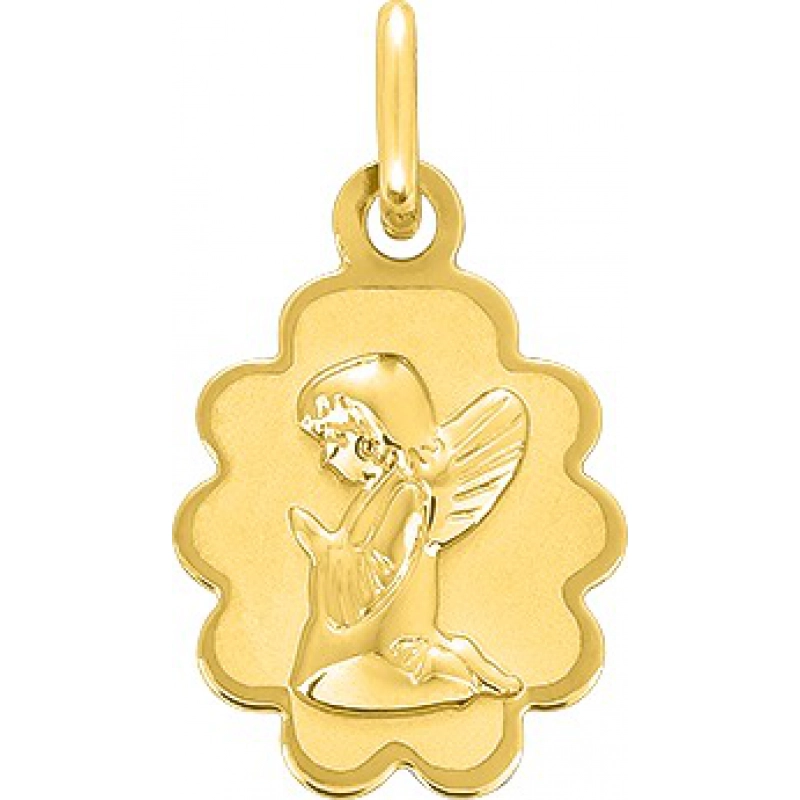 Medalla angel oro amarillo 18kt Lua Blanca 32111.0