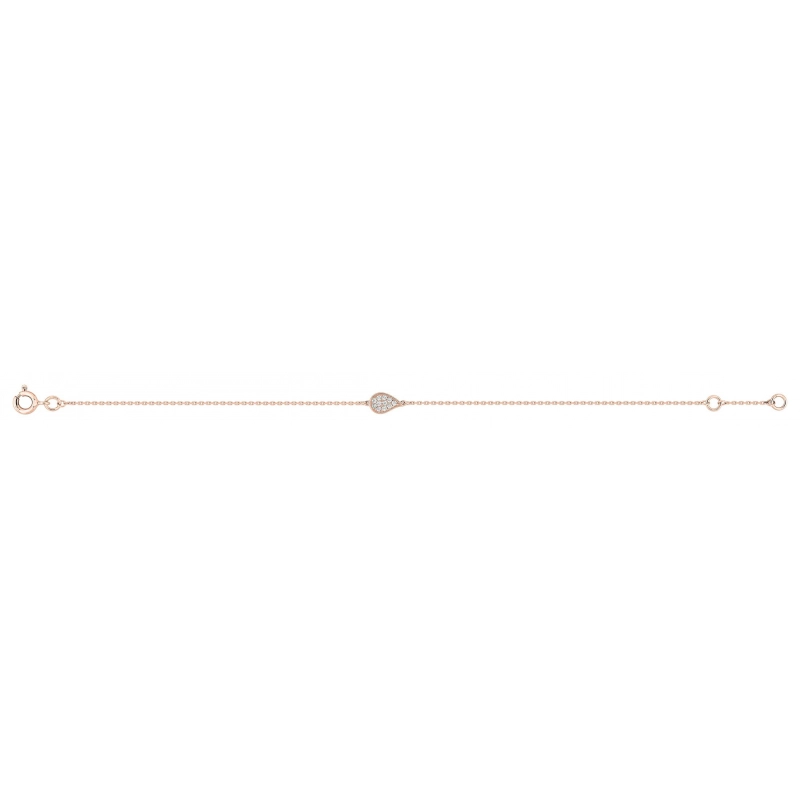 Pulsera circonita  oro rosa 18kt Lua Blanca 5.0660.H3.0