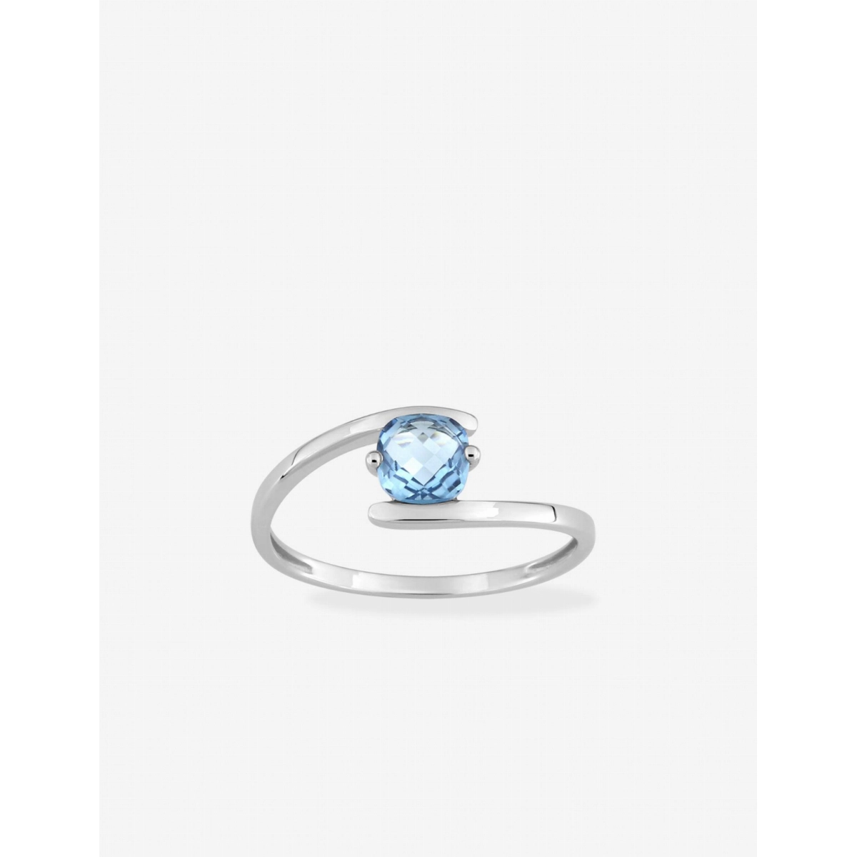 Ring w. tr blue top 9K WG Lua Blanca  11IE573OC - Size 55