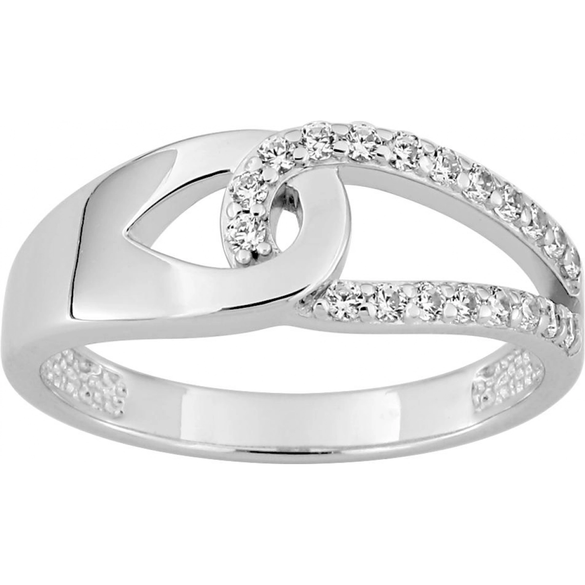 Ring w. cz rh925 Silver Lua Blanca  450450.9 - Size 50