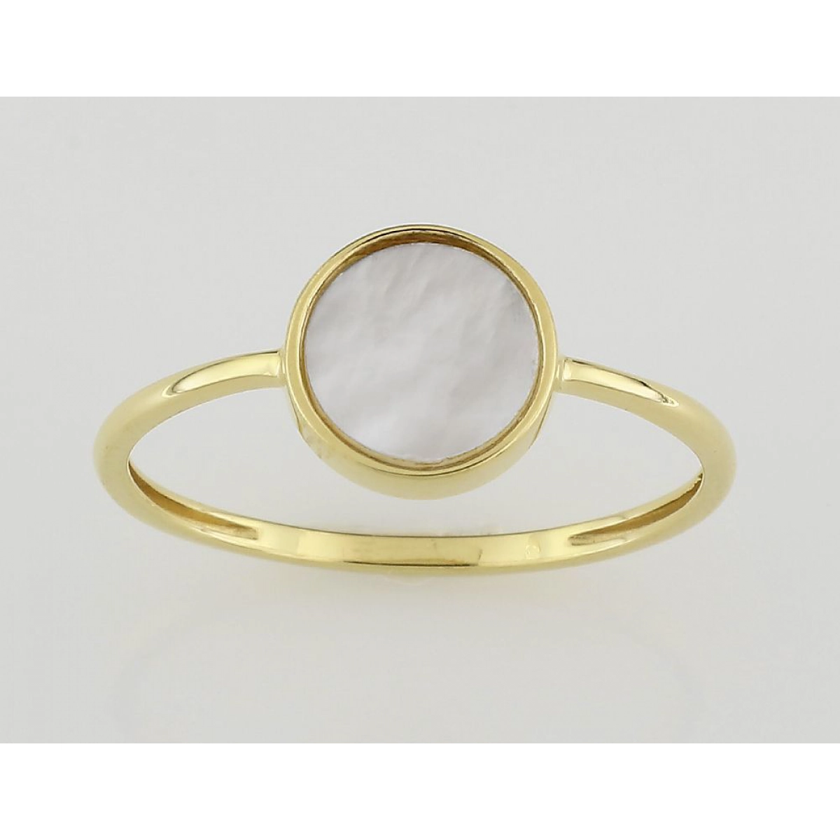 Ring w. mother of pearl 9K YG Lua Blanca  210742.89 - Size 53