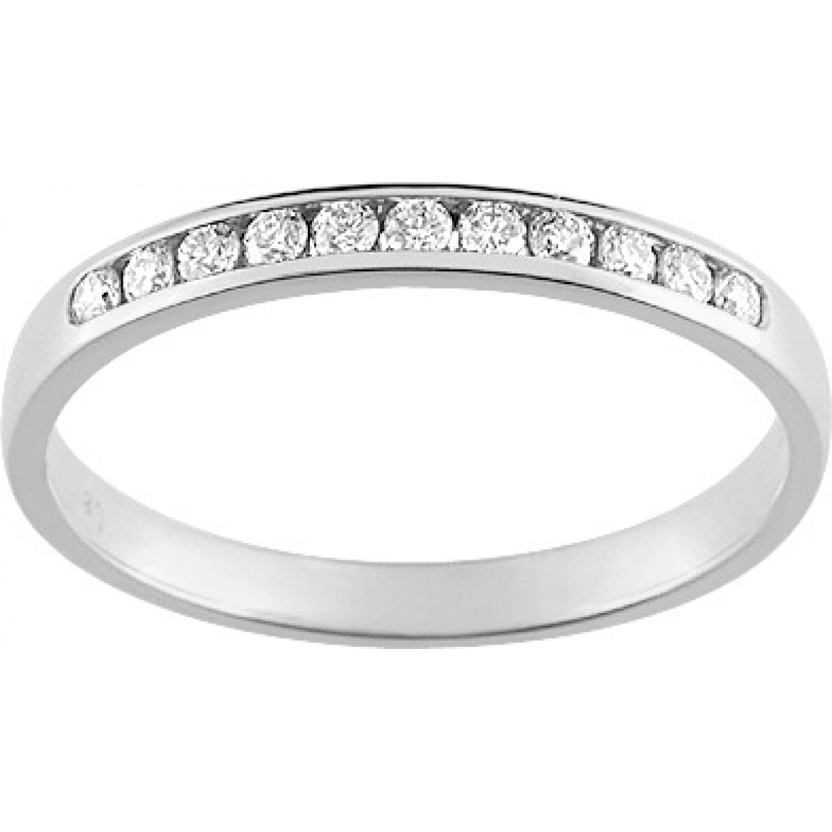 Wedding ring 11 diam 0.15ct 18K WG Lua Blanca  4N368MI0 - Size 57