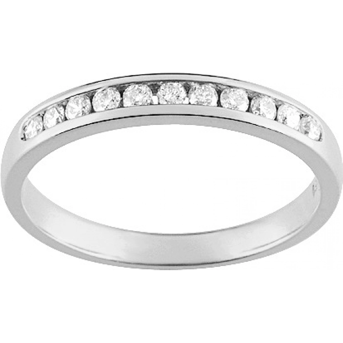 Wedding ring 11 diam 0.20ct 18K WG Lua Blanca  4N369MI0 - Size 55