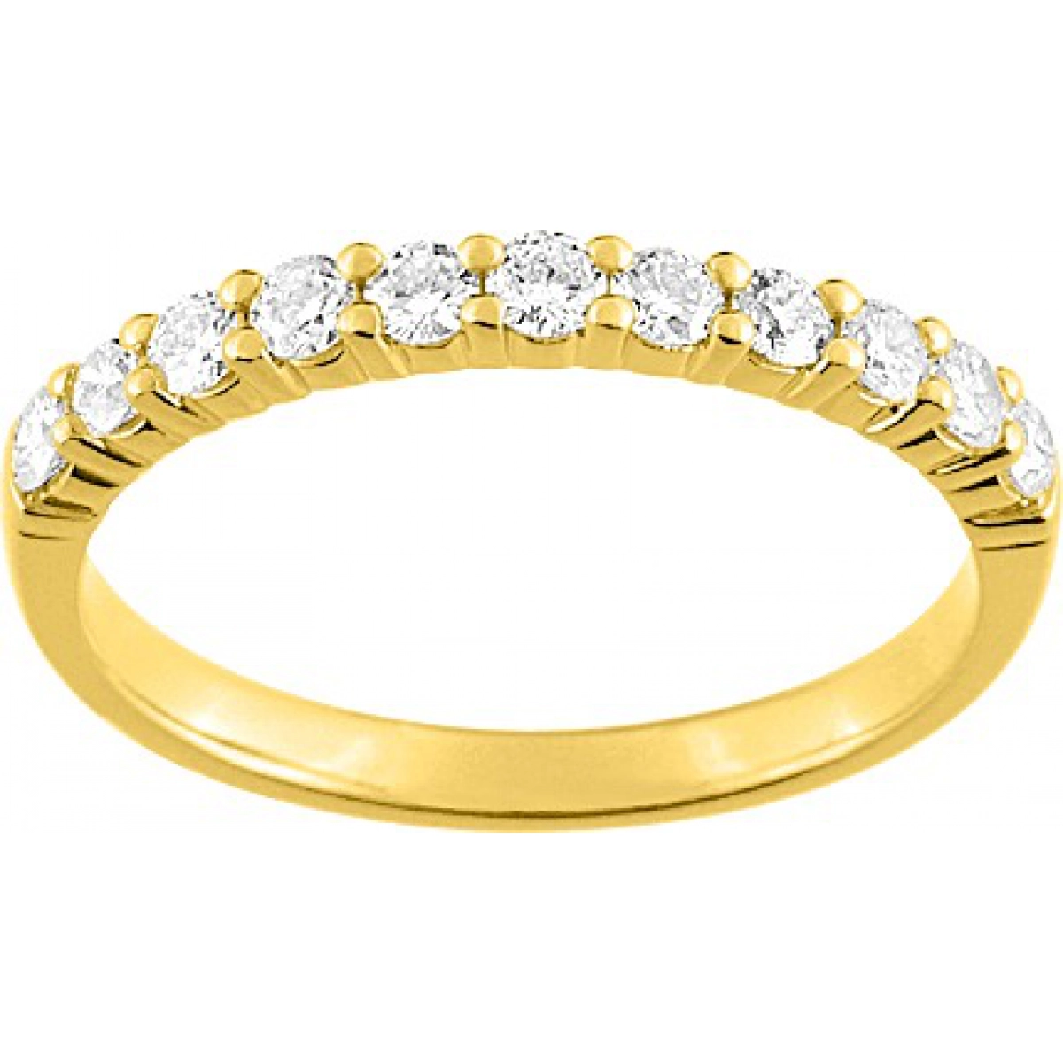 Wedding ring w. 11 diam 0.40ct 9K YG Lua Blanca  0N342PI2 - Size 52
