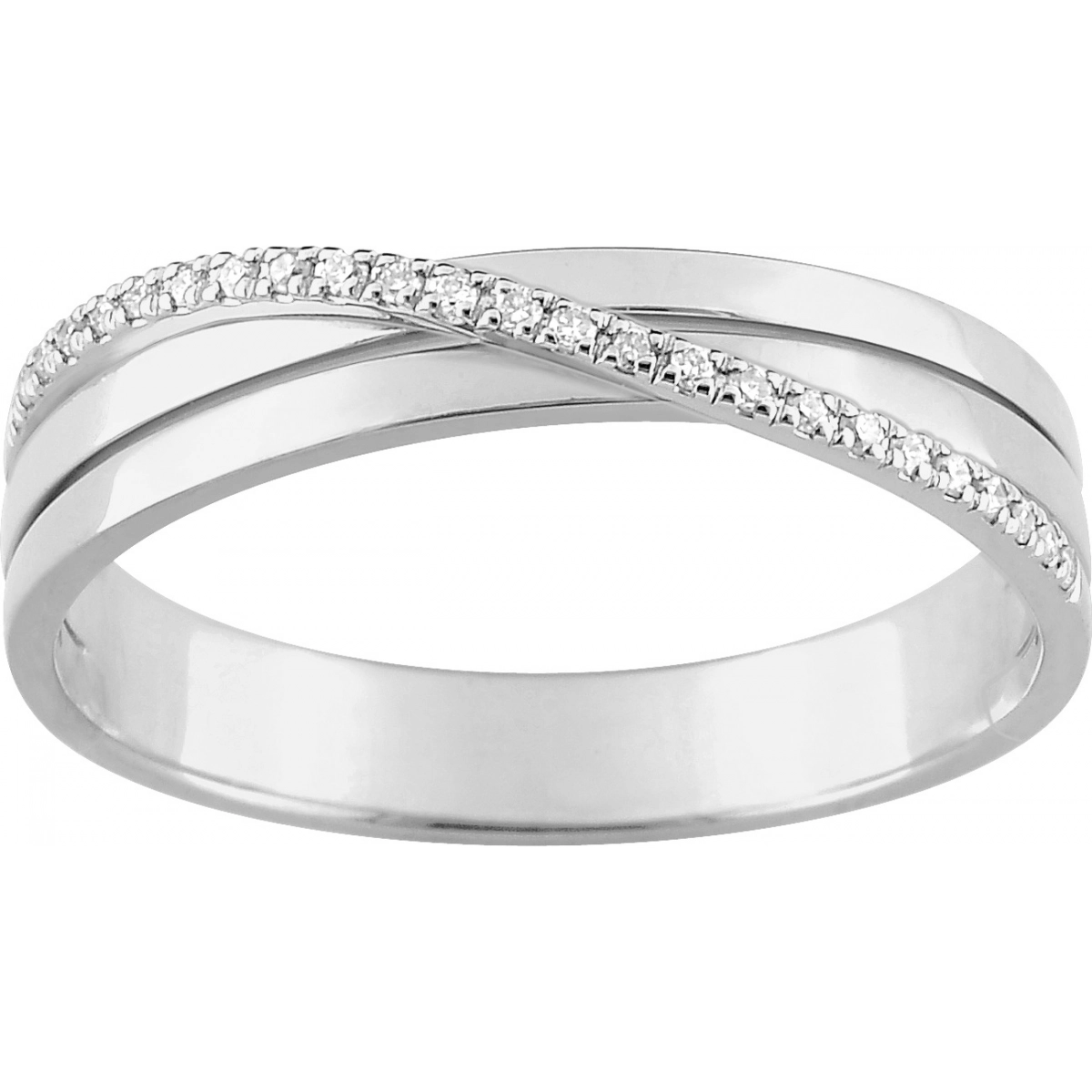Wedding ring w. 25 diam 0.075ct 18K WG Lua Blanca  3C169GB2.9