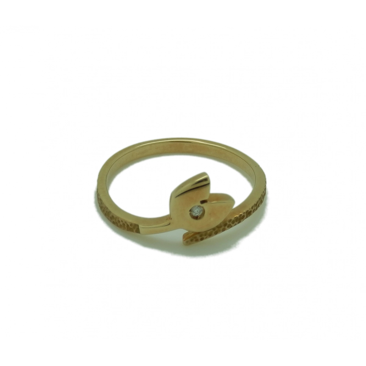 BRIGHT 1 AND 18K GOLD RING