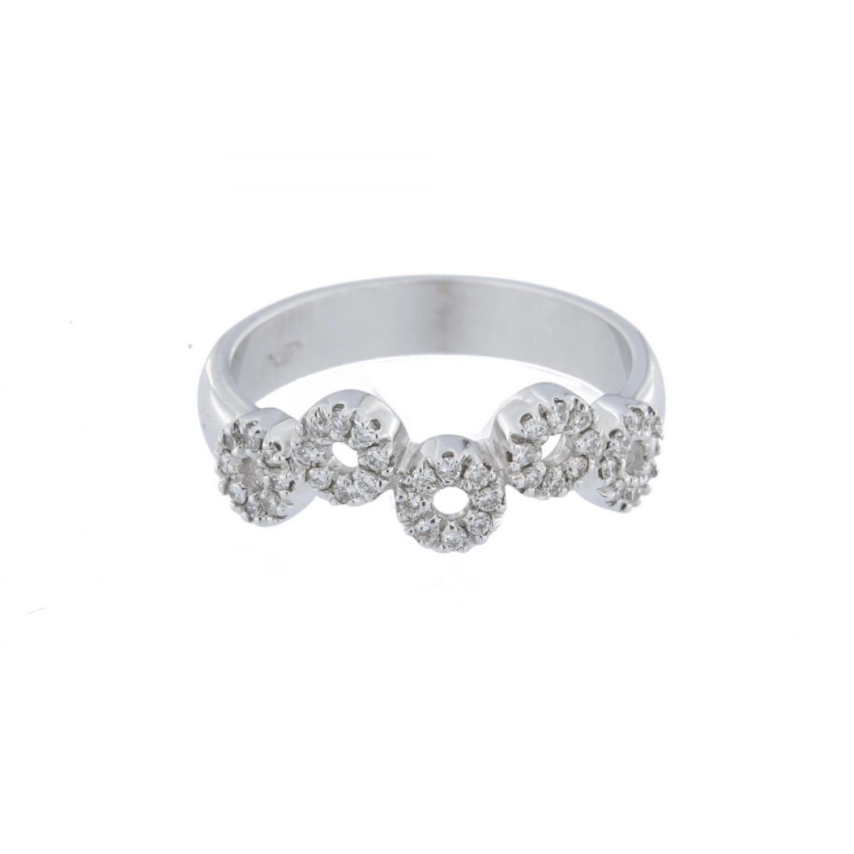 RING WHITE GOLD 18 K WITH 40 BRILLIANT
