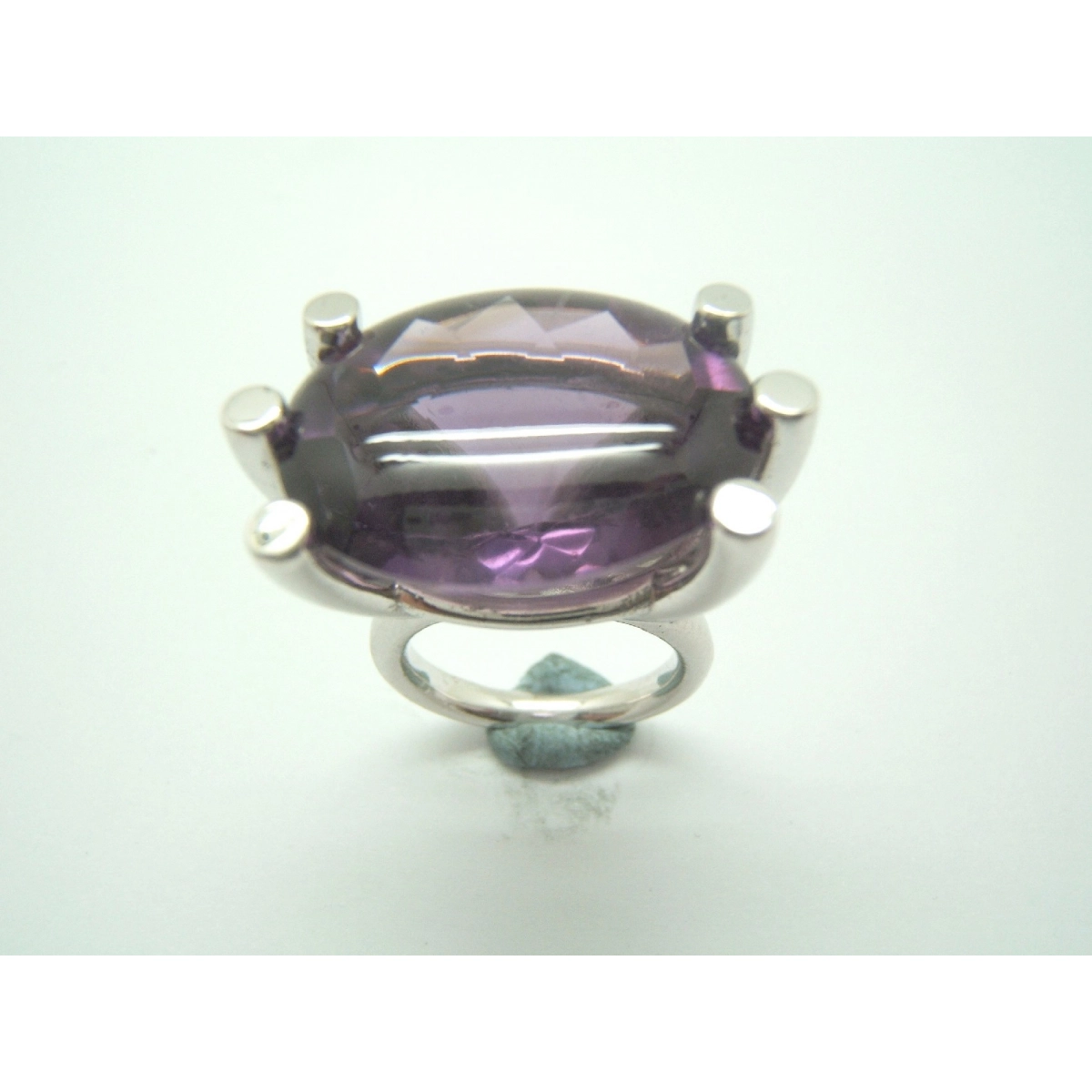 RING SILVER AND AMETHYST B-79