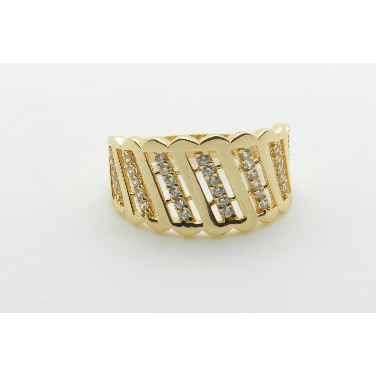 RING RING, YELLOW GOLD STONE - OWN - 477-381