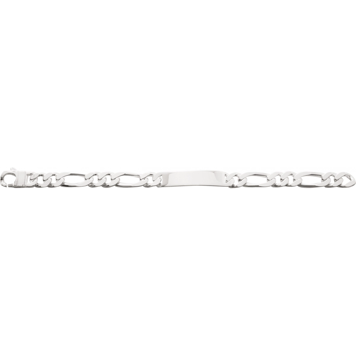 ID bracelet 10mm 925 Silver Lua Blanca  327473.89 - Size 22