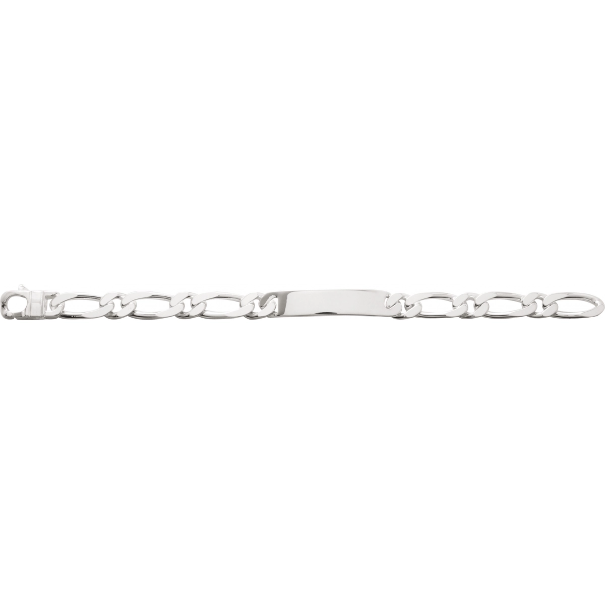 ID bracelet 10mm 925 Silver Lua Blanca  327476.89 - Size 22