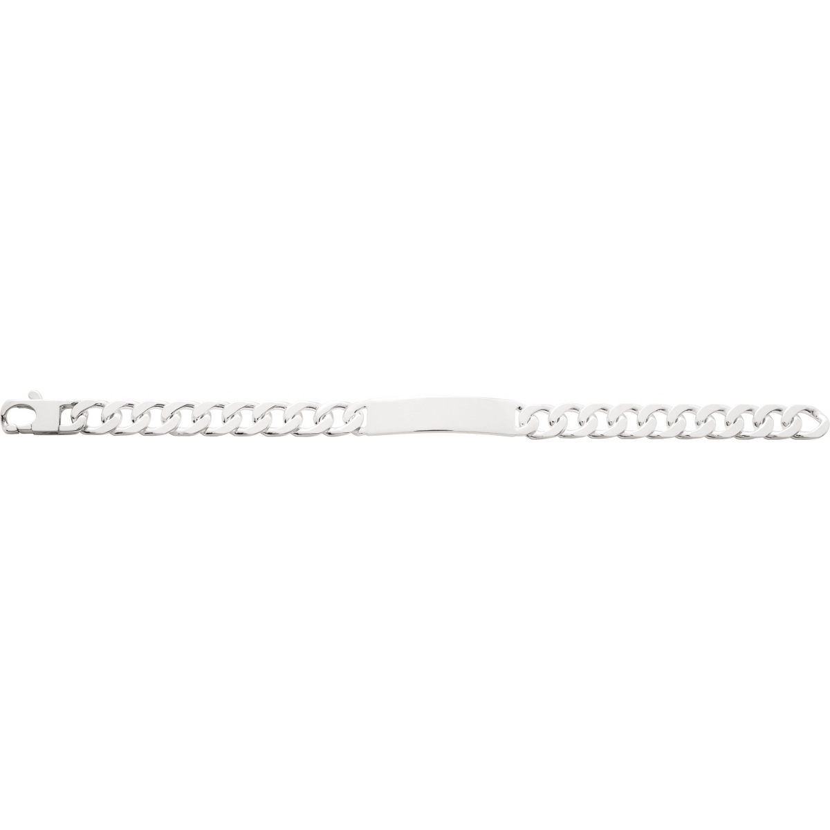 ID bracelet 10mm 925 silver Lua Blanca  337466.89 - Size 22