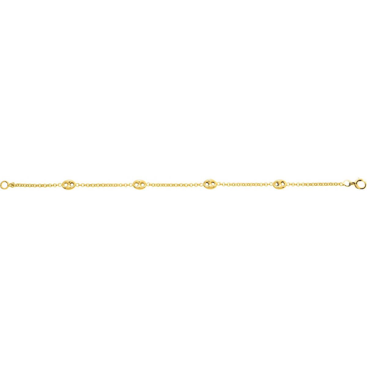 Bracelet 9K YG - Size: 18  Lua Blanca  620058.18