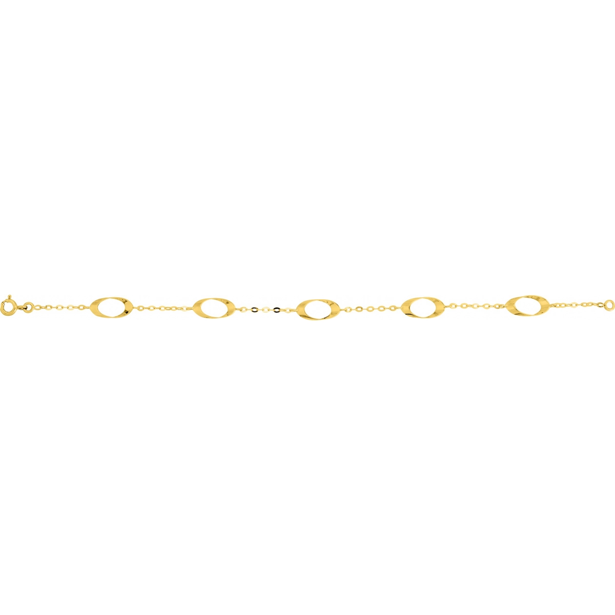 Bracelet 9K YG - Size: 18  Lua Blanca  9K7854.18