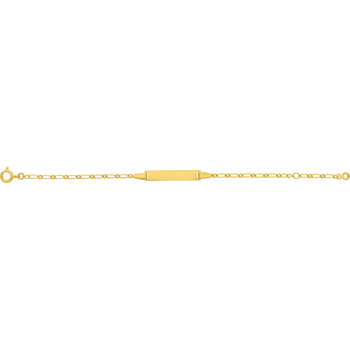 ID bracelet baby gold plated Brass Lua Blanca  227484.89 - Size 18