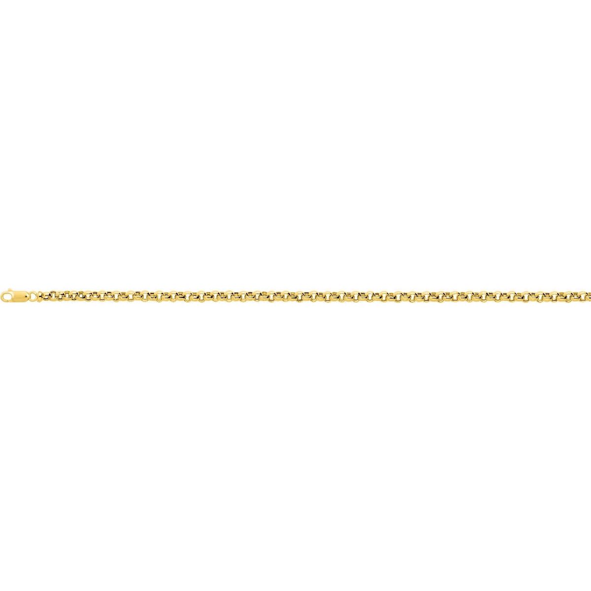 Bracelet belcher Chain 9K YG Lua Blanca  733465.0 - Size 21