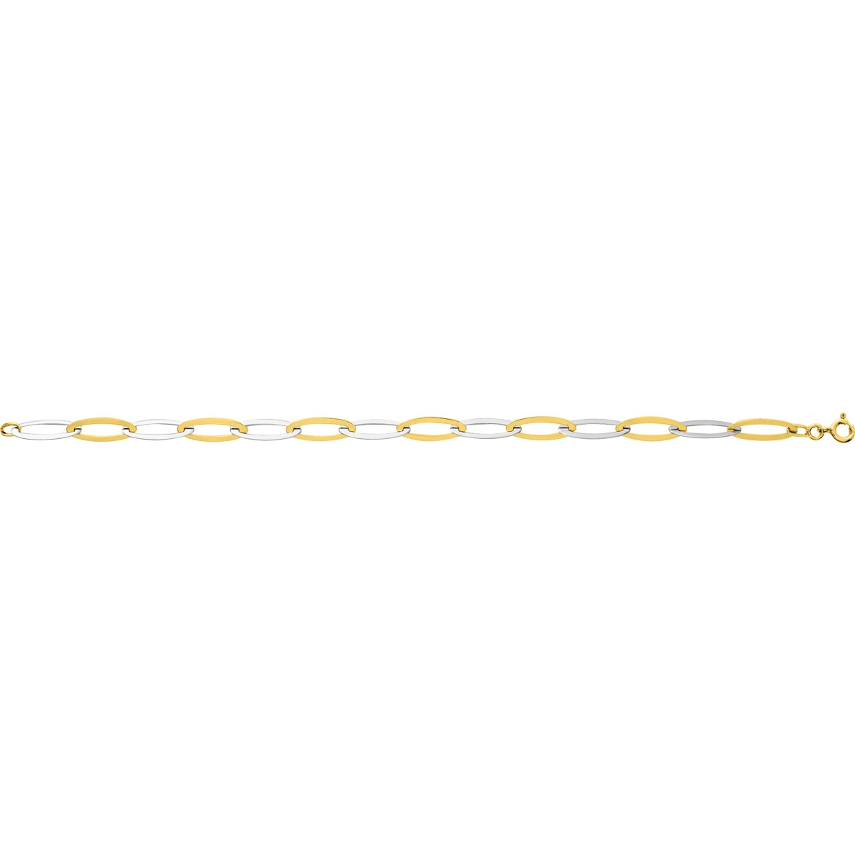 Bracelet chain w. rhod 9K YG Lua Blanca  612041.18