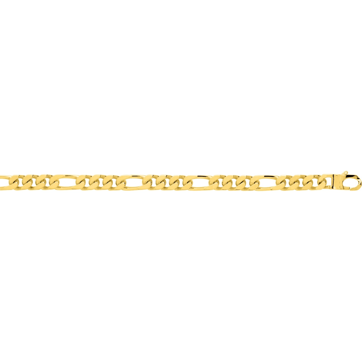 Bracelet plaqué or alterné 1+3 - Taille: 22  Lua Blanca  101218B.22