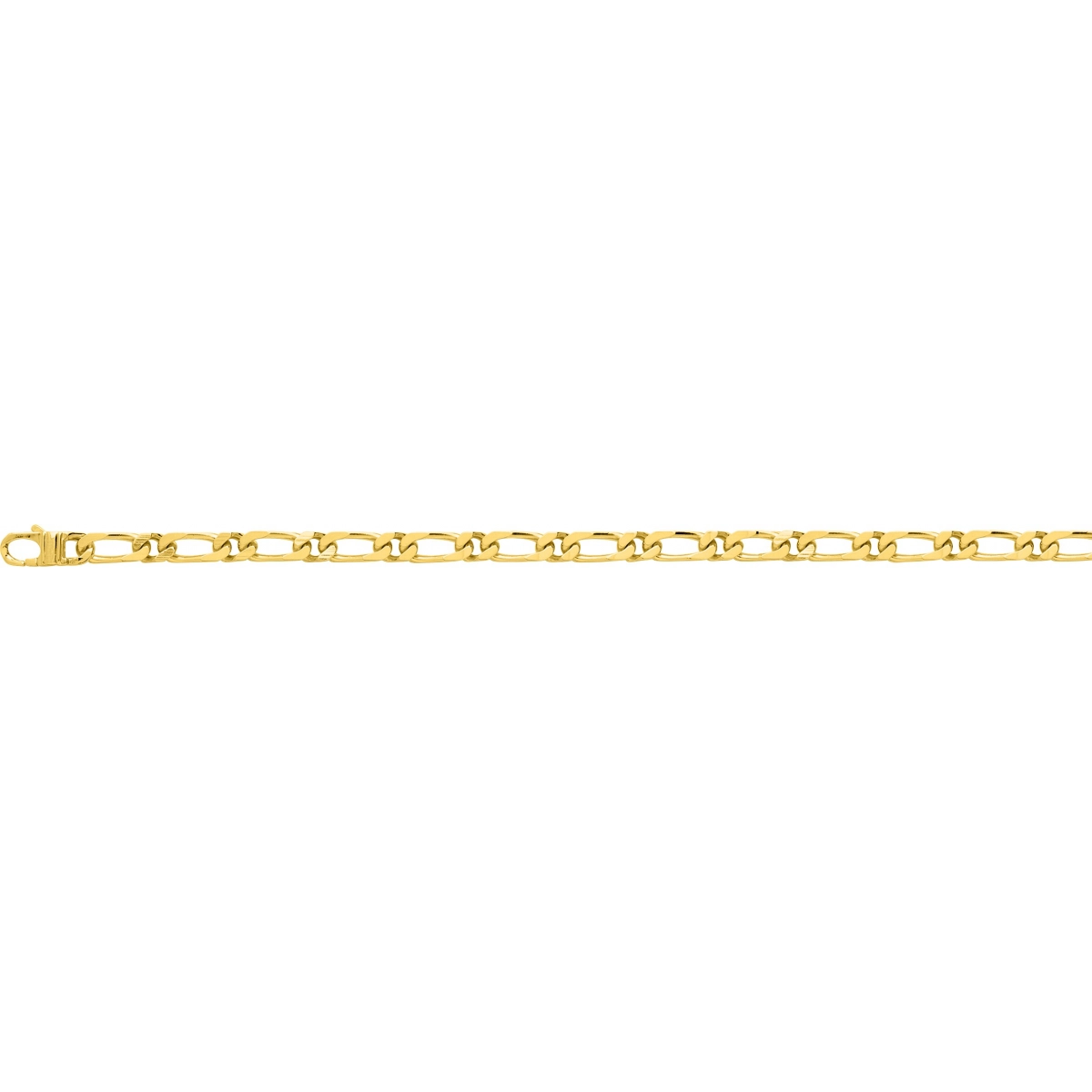 Bracelet figaro 1+1 plaqué or - Taille: 21  Lua Blanca  101268B.21