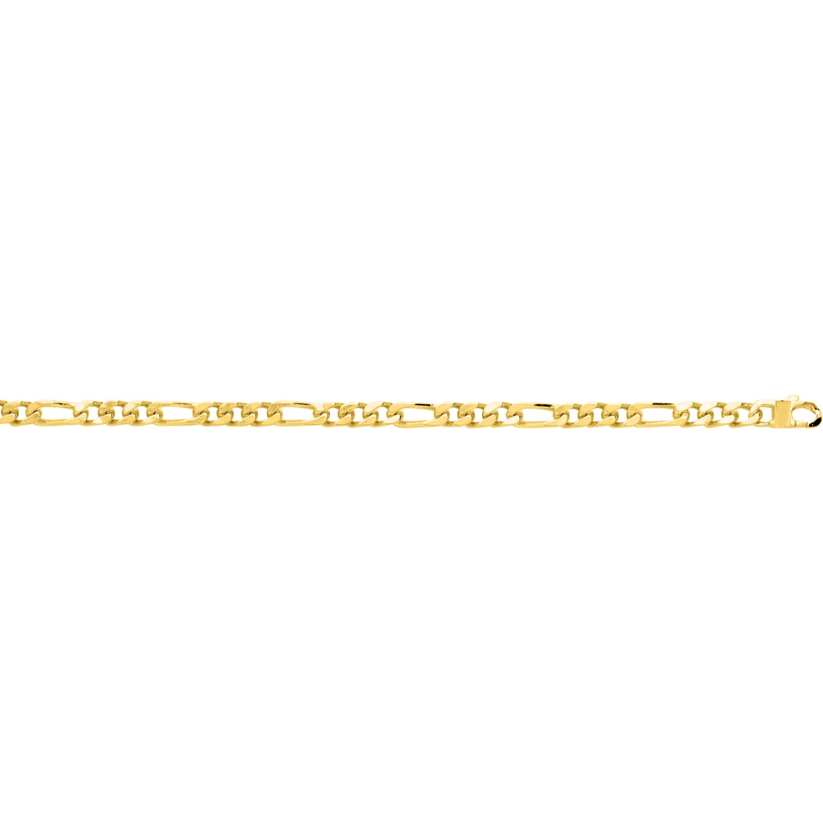 Bracelet plaqué or alterné 1+3 - Taille: 19  Lua Blanca  101485B.19