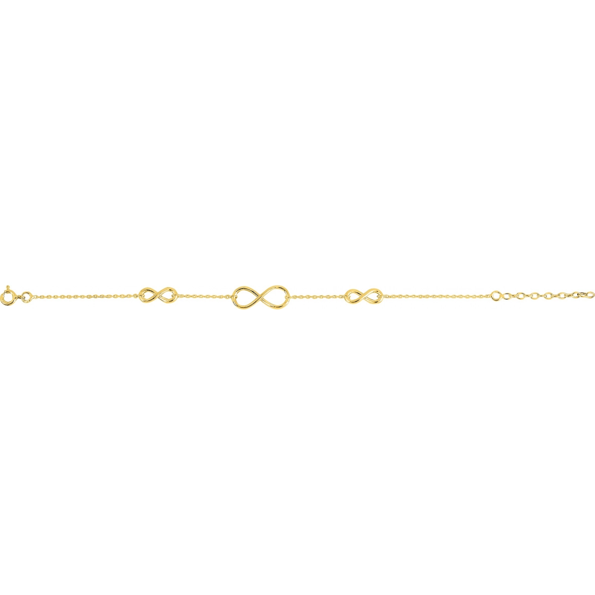 Bracelet gold plated Brass - Size: 18  Lua Blanca  133195.18