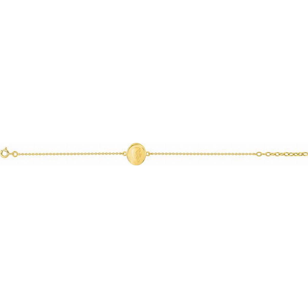 Bracelet gold plated Brass Lua Blanca  256086