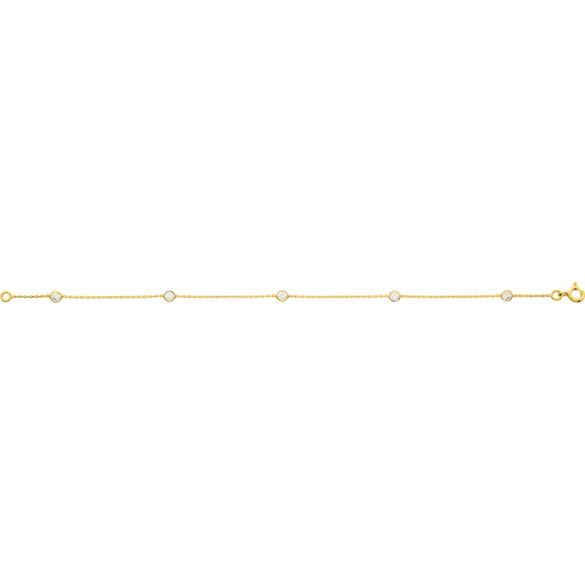 Bracelet cz 9K YG - Size: 18  Lua Blanca  493010.Z0.18