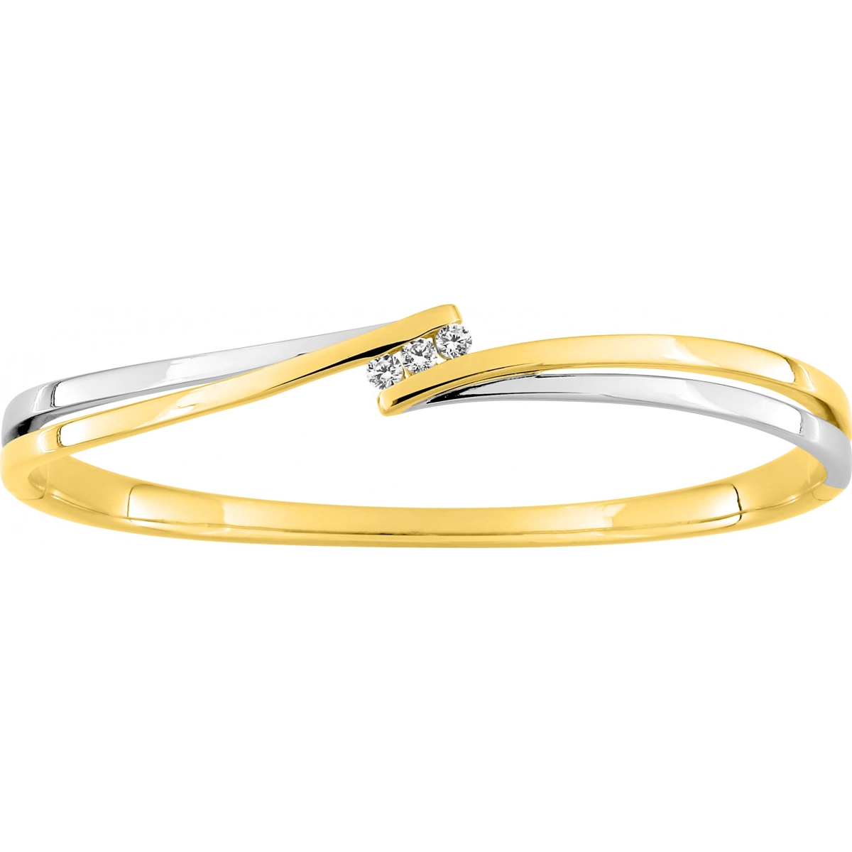 Bracelet w. cz gold plated Brass Lua Blanca  256978.9 