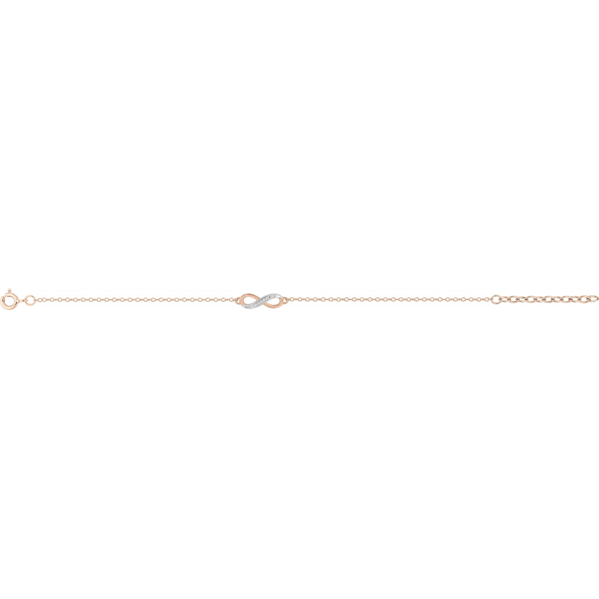 bracelet plaqué or rose et oxydes - Taille: 18  Lua Blanca  133241.1R.18