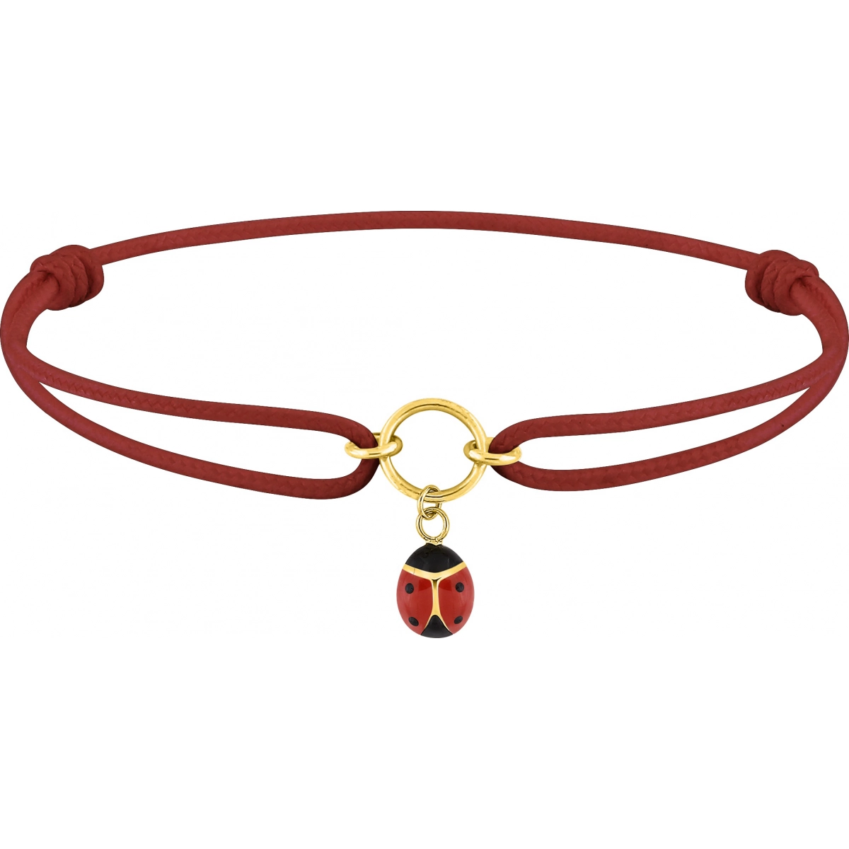 Bracelet w. cord and lacquer 9K YG Lua Blanca  510590.89 