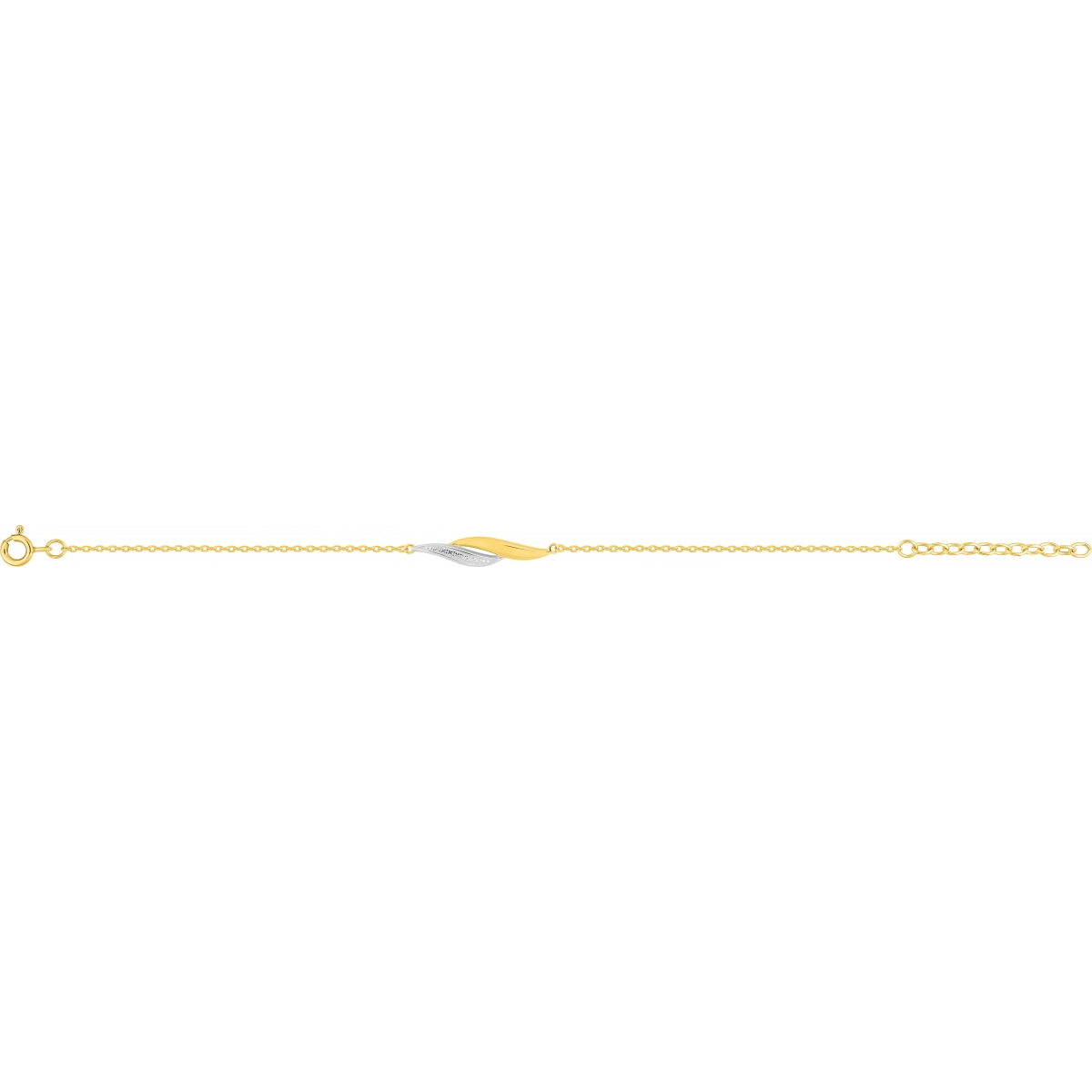 Bracelet w. rhod gold plated Brass Lua Blanca  133490.0