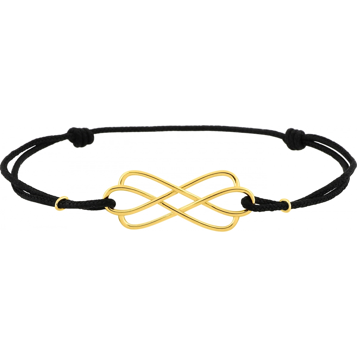 Bracelet cord 9K YG Lua Blanca  497048.00.0