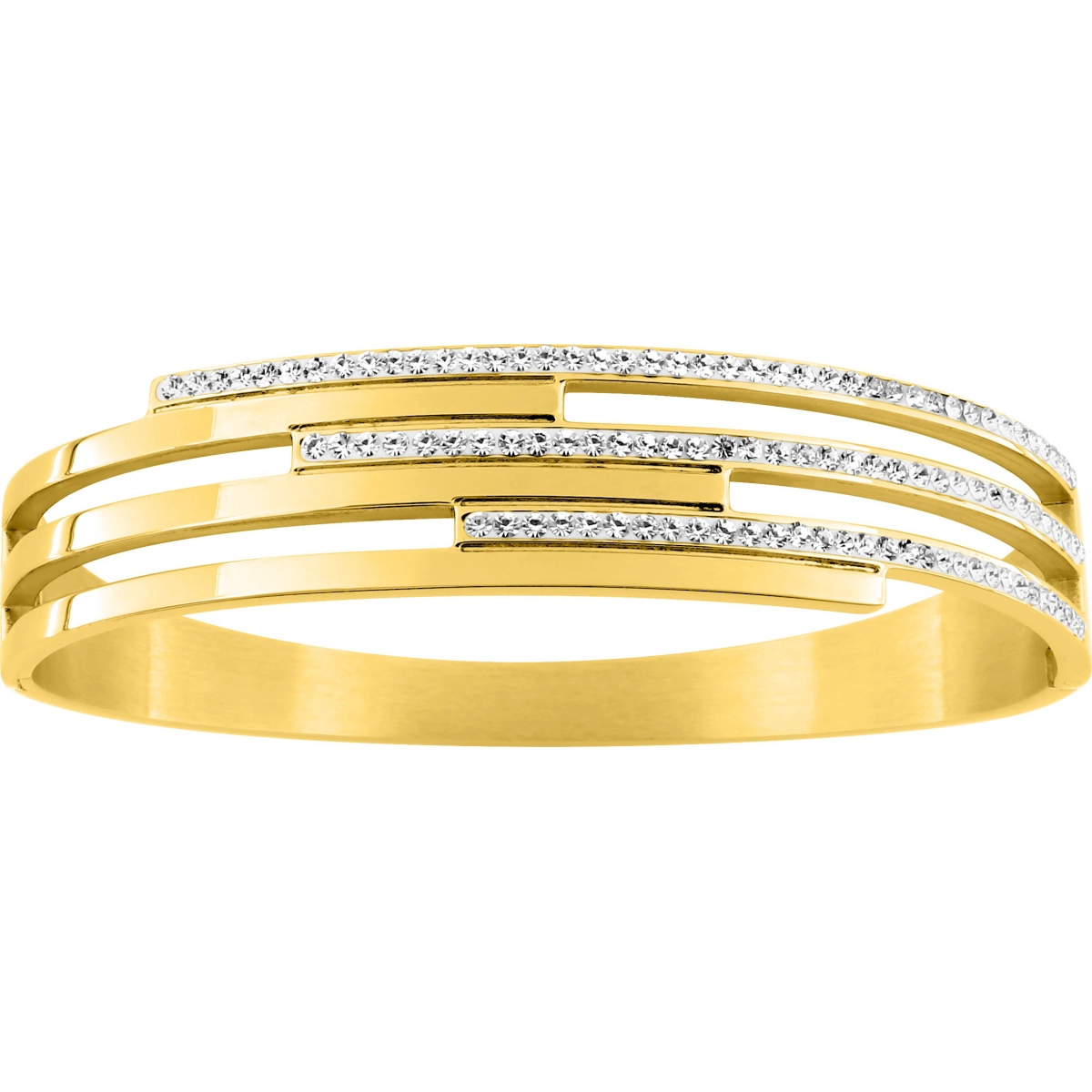Bracelet crystal.synt gold colored st.Steel Lua Blanca  526702 