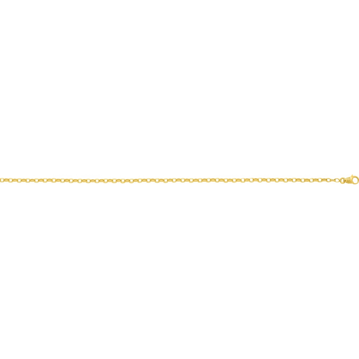 Bracelet 'oval belcher chain' 18K YG - Size: 18  Lua Blanca  C23.18