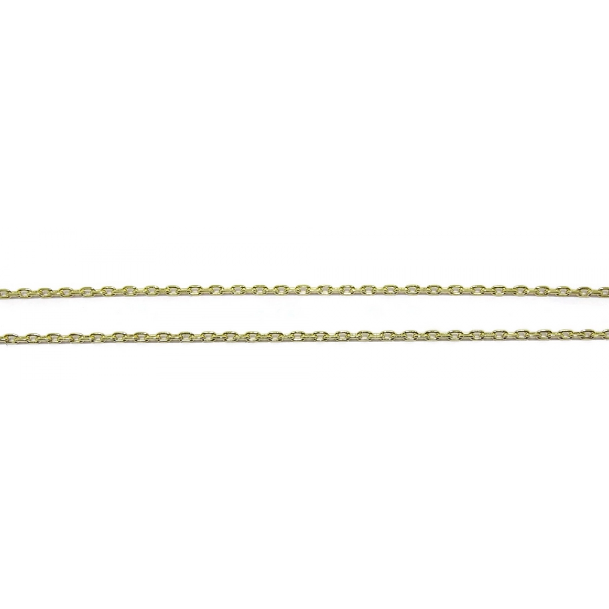 CHAIN OF YELLOW GOLD 18KTS TYPE FORCED IDEAL FOR COMMUNION. 50CM NEVER SAY NEVER