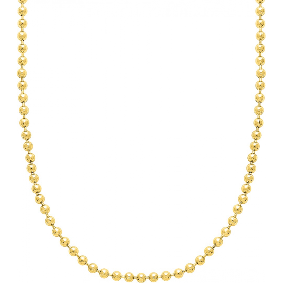 Hollow chain gold plated Brass Lua Blanca  254586J - Size 42