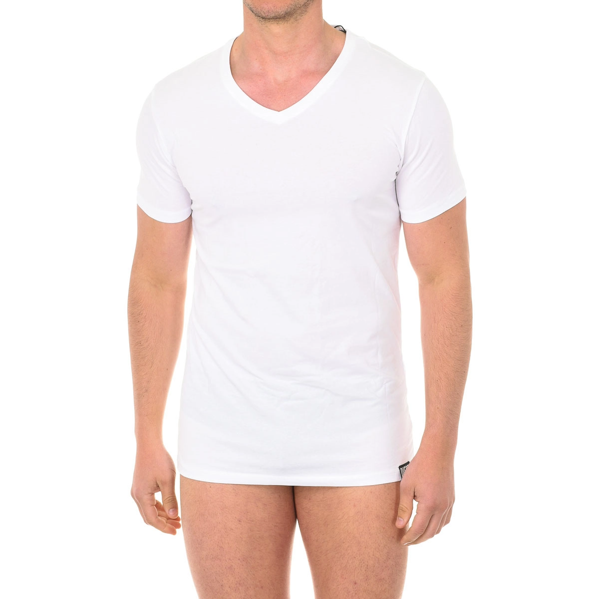 Camiseta Manga Corta cuello en pico Diesel 00CG26-0QAZY hombre Talla: L Color: Blanco 00CG26-0QAZY-100.L