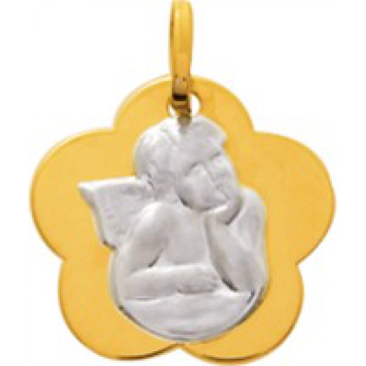 Médaille ange plaqué or bicolore  Lua Blanca  136204.0