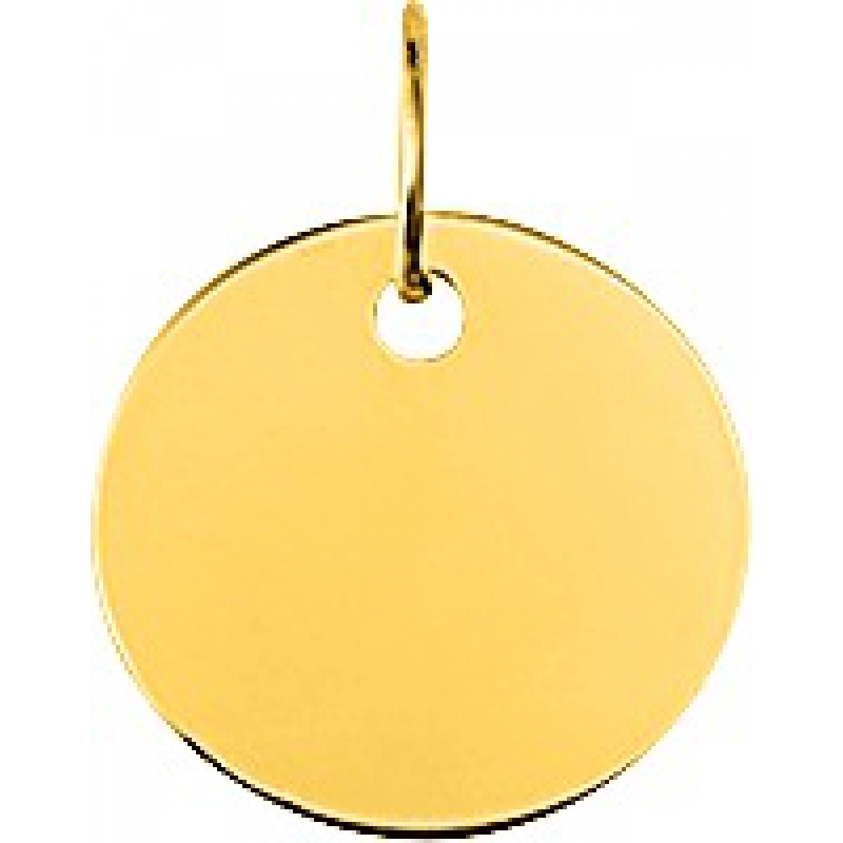 Pingente GI placa 9Kt Ouro amarelo 9KV8 Lua blanca 9KV8.0