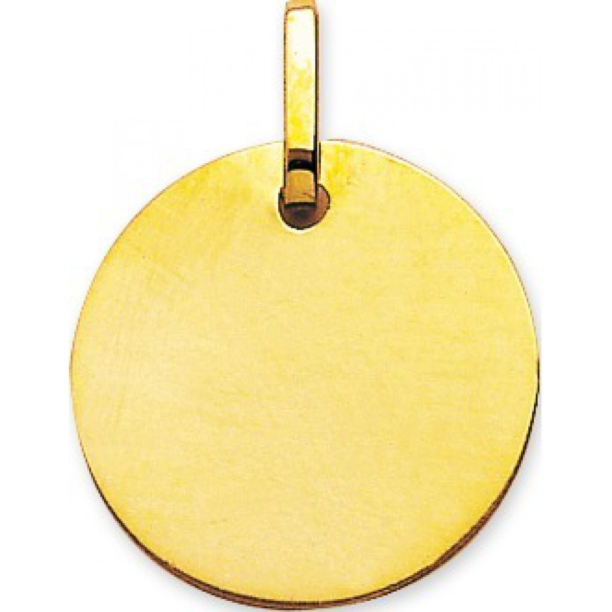 Pingente redonda placa 9Kt Ouro amarelo 660065 Lua blanca 660065.0
